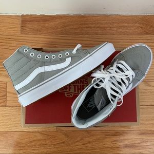 Vans SK8-Hi Slim Drizzle/True White Sneakers NWT